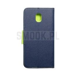 Kabura FANCY Book do SAMSUNG J5 2017 granatowo limonkowy