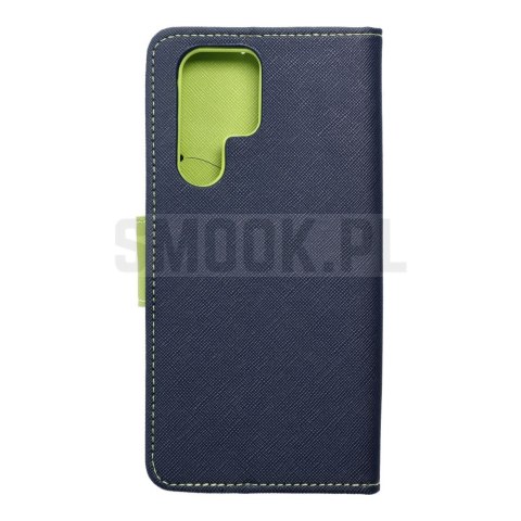 Kabura FANCY Book do SAMSUNG S22 Ultra granatowo limonkowy Kabura FANCY Book do SAMSUNG S22 Ultra granatowo limonkowy
