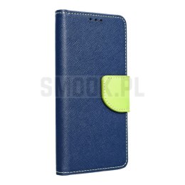 Kabura FANCY Book do XIAOMI Note 9 Pro granatowo limonkowy