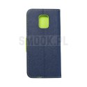 Kabura FANCY Book do XIAOMI Note 9 Pro granatowo limonkowy