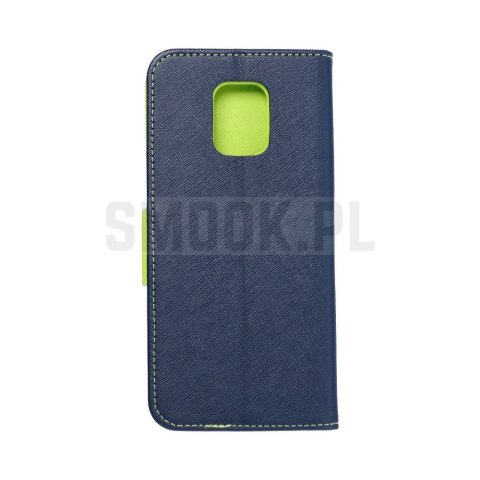 Kabura FANCY Book do XIAOMI Note 9 Pro granatowo limonkowy Kabura FANCY Book do XIAOMI Note 9 Pro granatowo limonkowy