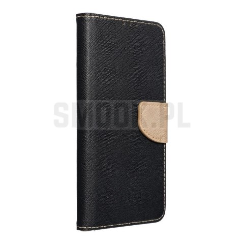 Kabura FANCY Book do XIAOMI Redmi 10 czarno złoty Kabura FANCY Book do XIAOMI Redmi 10 czarno złoty