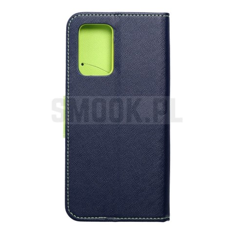 Kabura FANCY Book do XIAOMI Redmi 10 granatowo limonkowy Kabura FANCY Book do XIAOMI Redmi 10 granatowo limonkowy