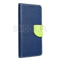 Kabura FANCY Book do XIAOMI Redmi 9A granatowo limonkowy