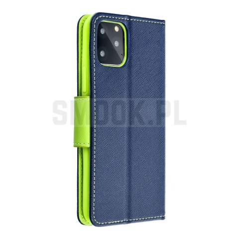 Kabura FANCY Book do XIAOMI Redmi 9A granatowo limonkowy Kabura FANCY Book do XIAOMI Redmi 9A granatowo limonkowy