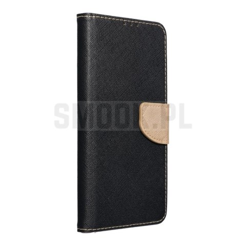 Kabura FANCY Book do IPHONE 14 Pro czarno złoty