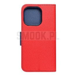 Kabura FANCY Book do IPHONE 14 Pro czerwono granatowy