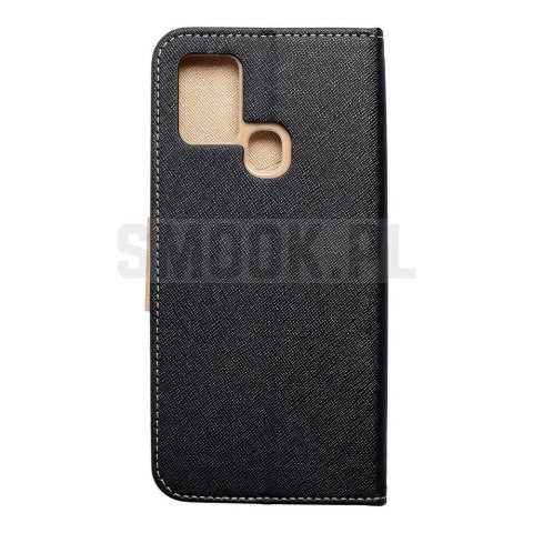 Kabura FANCY Book do SAMSUNG A21s czarno złoty Kabura FANCY Book do SAMSUNG A21s czarno złoty