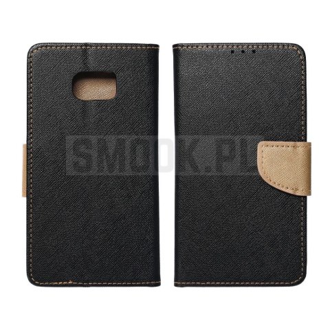 Kabura FANCY Book do SAMSUNG A21s czarno złoty Kabura FANCY Book do SAMSUNG A21s czarno złoty