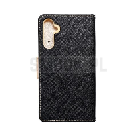 Kabura FANCY Book do SAMSUNG A34 5G czarno złoty Kabura FANCY Book do SAMSUNG A34 5G czarno złoty
