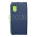 Kabura FANCY Book do SAMSUNG Xcover 5 granatowo limonkowy