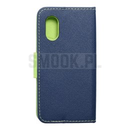 Kabura FANCY Book do SAMSUNG Xcover 5 granatowo limonkowy