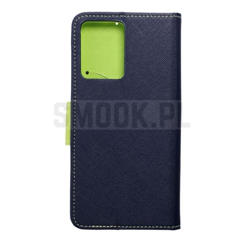 Kabura FANCY Book do XIAOMI Redmi Note 12 4G granatowo limonkowy Kabura FANCY Book do XIAOMI Redmi Note 12 4G granatowo limonkowy