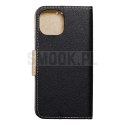 Kabura FANCY Book do IPHONE 15 czarno złoty