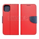 Kabura FANCY Book do MOTOROLA MOTO G14 czerwono granatowy
