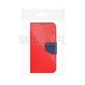 Kabura FANCY Book do MOTOROLA MOTO G14 czerwono granatowy