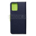 Kabura FANCY Book do MOTOROLA MOTO G14 granatowo limonkowy