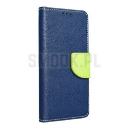 Kabura FANCY Book do REALME C55 granatowo limonkowy