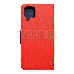 Kabura FANCY Book do SAMSUNG A12 czerwono granatowy