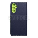 Kabura FANCY Book do SAMSUNG A14 4G / A14 5G granatowo limonkowy