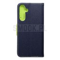 Kabura FANCY Book do SAMSUNG A25 5G granatowo limonkowy