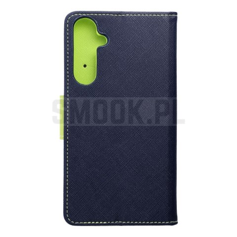 Kabura FANCY Book do SAMSUNG A35 granatowo limonkowy Kabura FANCY Book do SAMSUNG A35 granatowo limonkowy