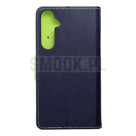 Kabura FANCY Book do SAMSUNG A55 granatowo limonkowy Kabura FANCY Book do SAMSUNG A55 granatowo limonkowy