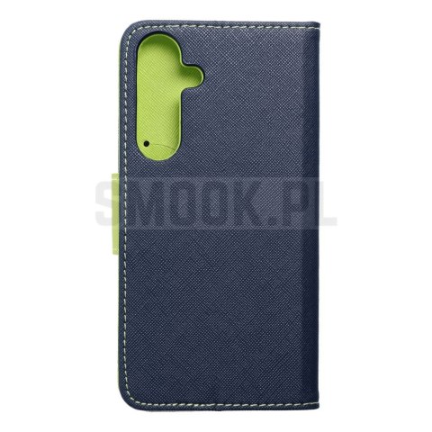 Kabura FANCY Book do SAMSUNG S24 Plus granatowo limonkowy Kabura FANCY Book do SAMSUNG S24 Plus granatowo limonkowy