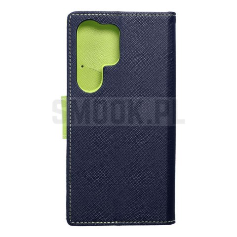 Kabura FANCY Book do SAMSUNG S24 Ultra granatowo limonkowy Kabura FANCY Book do SAMSUNG S24 Ultra granatowo limonkowy