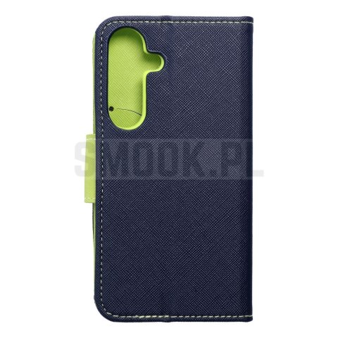 Kabura FANCY Book do SAMSUNG S24 granatowo limonkowy Kabura FANCY Book do SAMSUNG S24 granatowo limonkowy