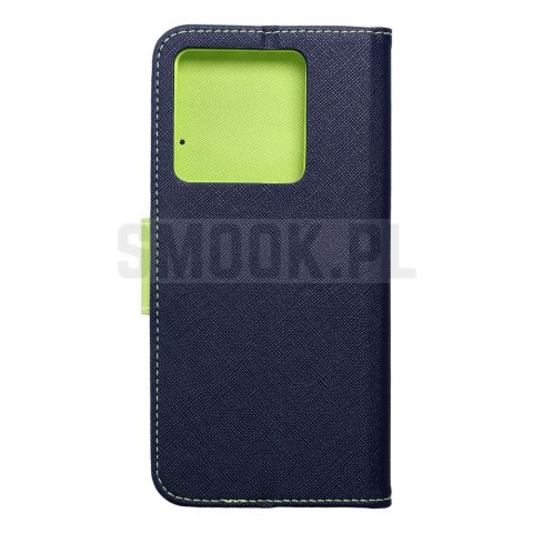 Kabura FANCY Book do XIAOMI 13T / 13T Pro granatowo limonkowy Kabura FANCY Book do XIAOMI 13T / 13T Pro granatowo limonkowy