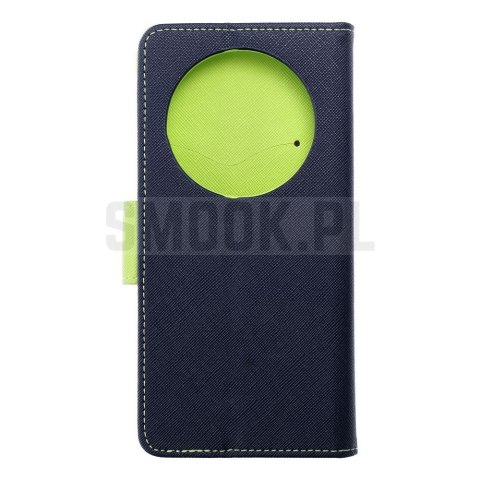 Kabura FANCY Book do XIAOMI Redmi 14c granatowo limonkowy Kabura FANCY Book do XIAOMI Redmi 14c granatowo limonkowy
