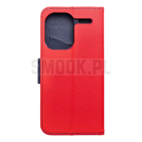 Kabura FANCY Book do XIAOMI Redmi Note 13 Pro Plus 5G czerwono granatowy Kabura FANCY Book do XIAOMI Redmi Note 13 Pro Plus 5G czerwono granatowy