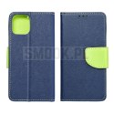 Kabura FANCY Book do XIAOMI Redmi Note 14 5G granatowo limonkowy