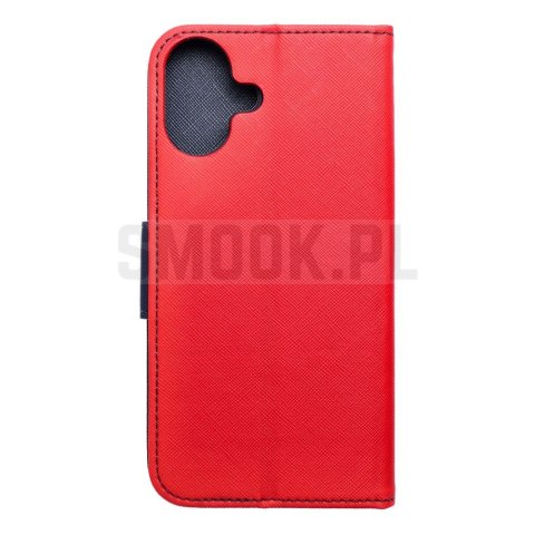 Kabura FANCY Book do IPHONE 16 Plus czerwono granatowy Kabura FANCY Book do IPHONE 16 Plus czerwono granatowy