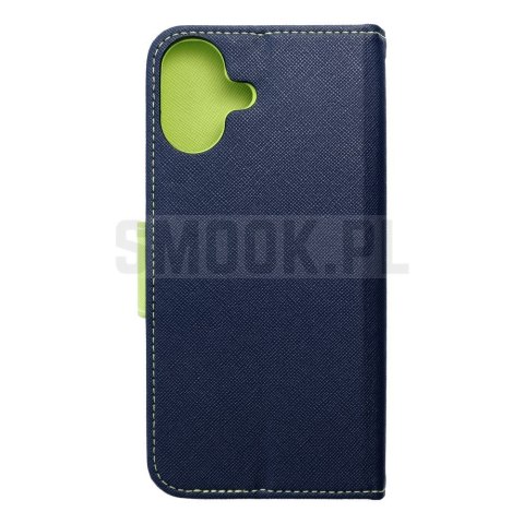 Kabura FANCY Book do IPHONE 16 Plus granatowo limonkowy Kabura FANCY Book do IPHONE 16 Plus granatowo limonkowy