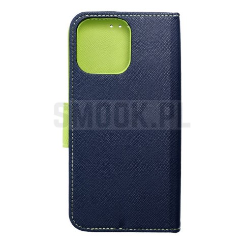 Kabura FANCY Book do IPHONE 16 Pro Max granatowo limonkowy Kabura FANCY Book do IPHONE 16 Pro Max granatowo limonkowy