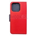 Kabura FANCY Book do IPHONE 16 Pro czerwono granatowy