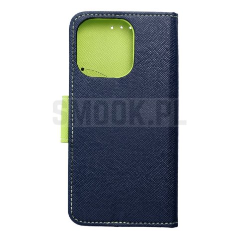 Kabura FANCY Book do IPHONE 16 Pro granatowo limonkowy Kabura FANCY Book do IPHONE 16 Pro granatowo limonkowy