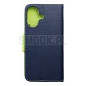 Kabura FANCY Book do IPHONE 16 granatowo limonkowy