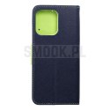 Kabura FANCY Book do MOTOROLA MOTO G75 granatowo limonkowy