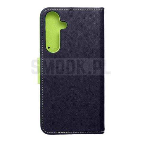 Kabura FANCY Book do SAMSUNG S25 Plus granatowo limonkowy Kabura FANCY Book do SAMSUNG S25 Plus granatowo limonkowy