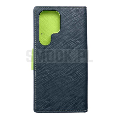 Kabura FANCY Book do SAMSUNG S25 Ultra granatowo limonkowy Kabura FANCY Book do SAMSUNG S25 Ultra granatowo limonkowy