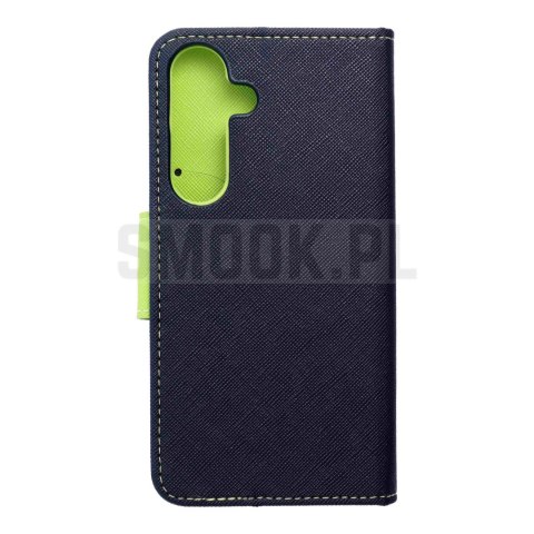 Kabura FANCY Book do SAMSUNG S25 granatowo limonkowy Kabura FANCY Book do SAMSUNG S25 granatowo limonkowy