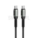 FORCELL F-ENERGY C260 kabel Typ C do Typ C QC4.0 PD 5A 100W Cafule 2 m czarny