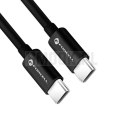 FORCELL F-ENERGY C338 kabel Typ C do Typ C PD QC4.0 3A 60W 1,5 m czarny