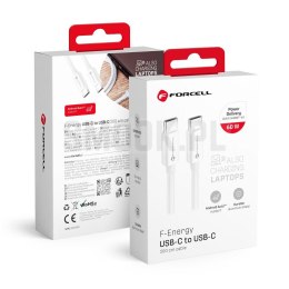 FORCELL F-ENERGY C338 kabel Typ C do Typ C PD QC4.0 3A 60W 2 m biały
