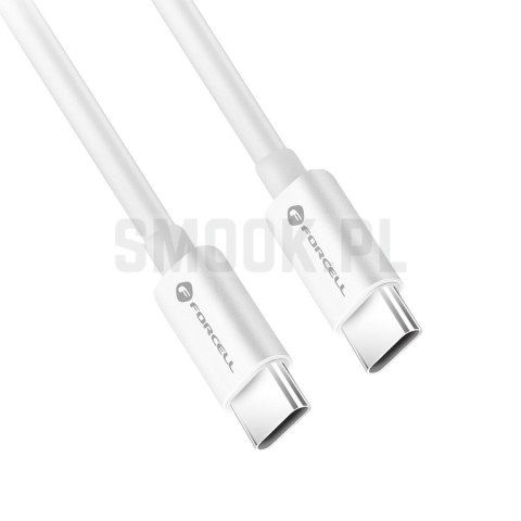 FORCELL F-ENERGY C338 kabel Typ C do Typ C PD QC4.0 3A 60W 2 m biały