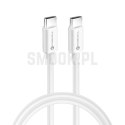 FORCELL F-ENERGY C338 kabel Typ C do Typ C PD QC4.0 3A 60W 3 m biały