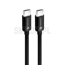 FORCELL F-ENERGY C338 kabel Typ C do Typ C PD QC4.0 3A 60W 3 m czarny